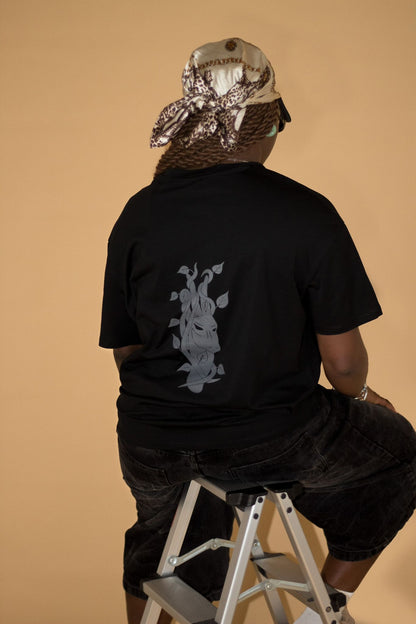 Black Casual Women's Tee